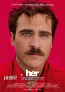 Das Hauptplakat von "Her" (Quelle: Warner Bros Pictures)